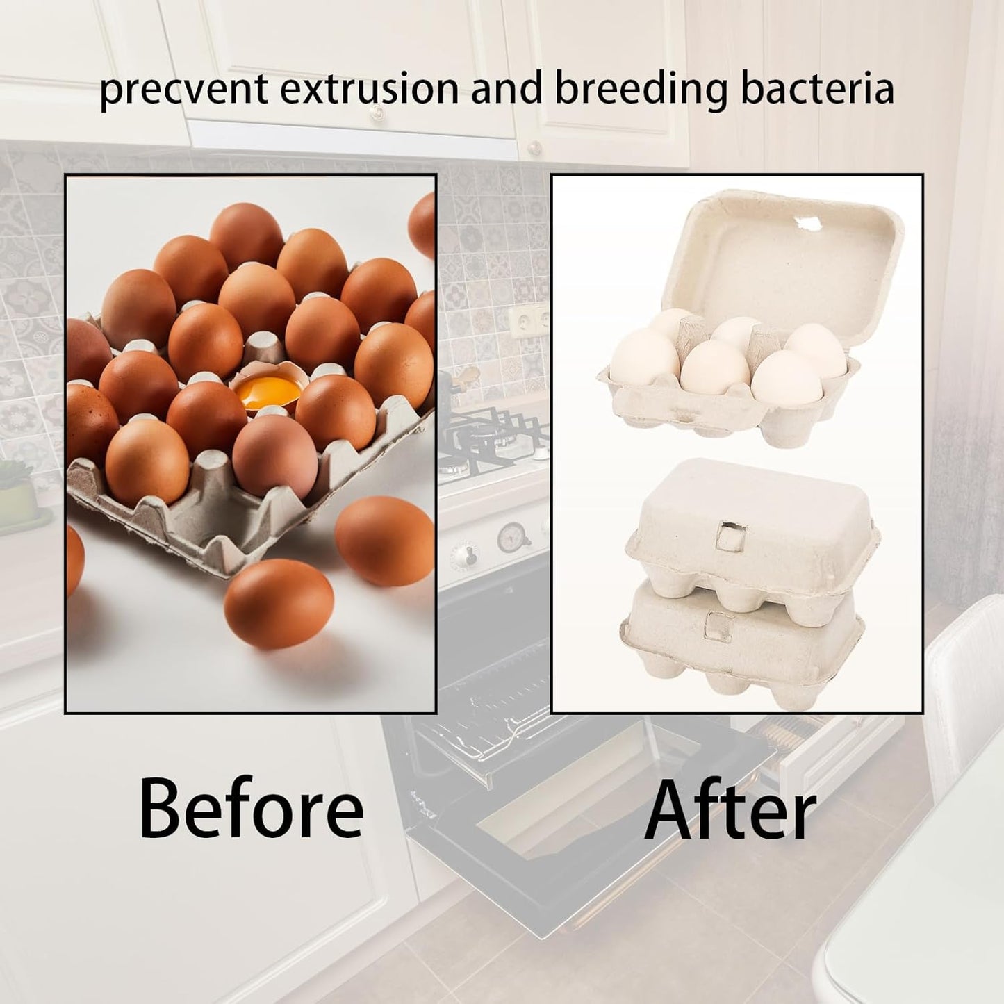 15 Pack Egg Cartons Cheap Bulk, 12 Count Egg Storage Containers Holder, Sturdy Natural Pulp Material Perfect for Storing Extra Eggs