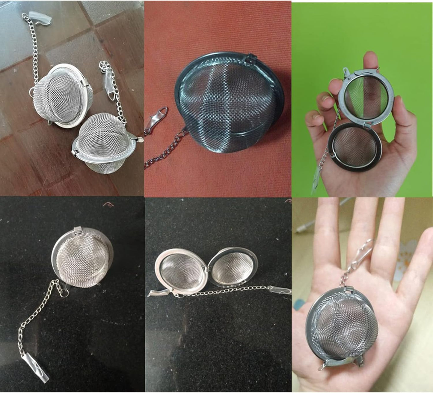 3PCS Premium Tea Infusers, Loose Leaf Tea, Upgraded Tea Strainers and Tea Balls for Flavoring Herbal Spices and Seasonings