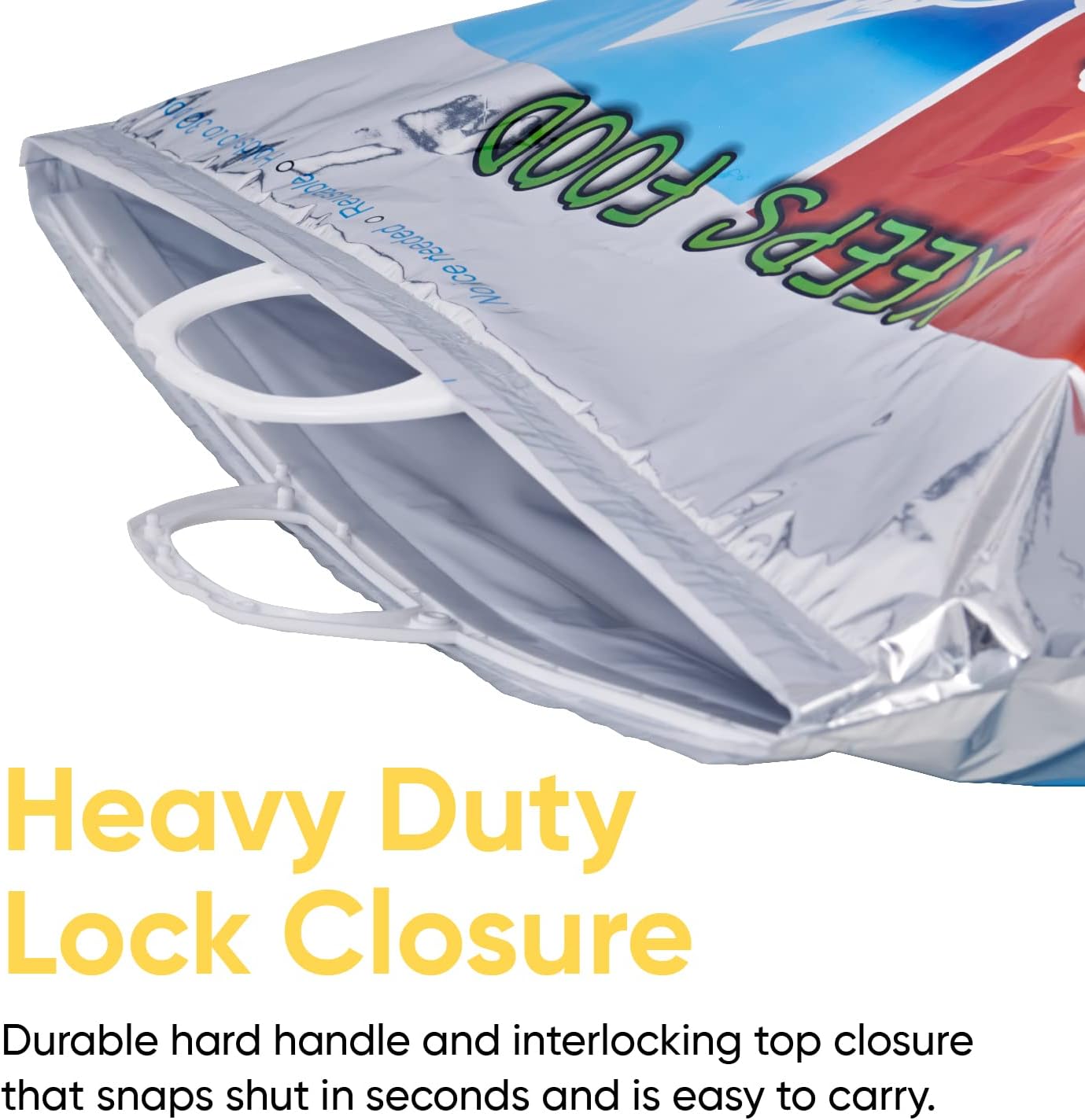 Superio Hot and Cold Insulated Bags for Food Delivery, Grocery Shopping Bags, Food Storage for Hot and Frozen Food for Travel, Disposable Cooler Bag, Reinforced Thermal Lunch Bag (3, 13"x5.5"x8.5")