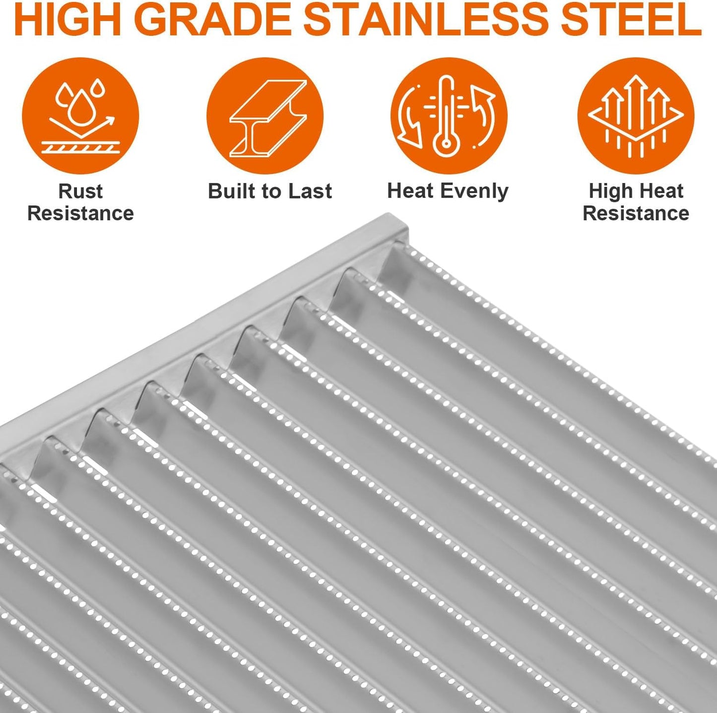 Grill Grates and Emitter Plates for Charbroil Commercial TRU-Infrared 3 Burner 463242516 463242515 466242515 466242615 463243016 463367516 463367016 466242516 463342620, G466-0025-W1A G466-2400-W1