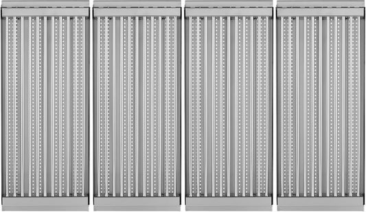 18 7/16" x 7 5/8" Stamped Stainless Steel Cooking Grate & Emitter Set for Charbroil Tru-Infrared Pre-2015 463271314 463241414 463271313 466241413 463224912 for Charbroil Grill Replacement Parts