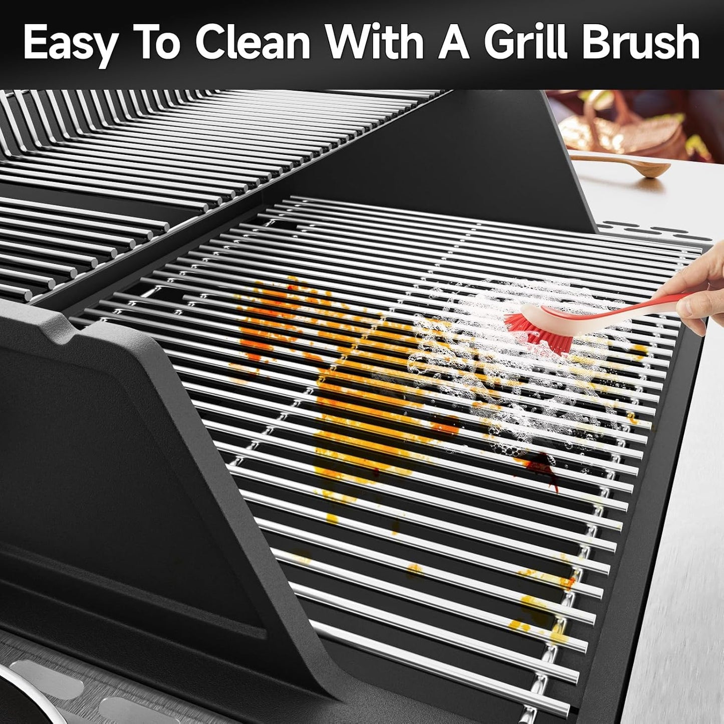 Stainless Steel Cooking Grates for Charbroil Commercial Infrared 463355220 463242516 463242515 466242615 463243016, for 463346017 466242616 463367016 463246018, G466-0025-W1A Replacement Parts