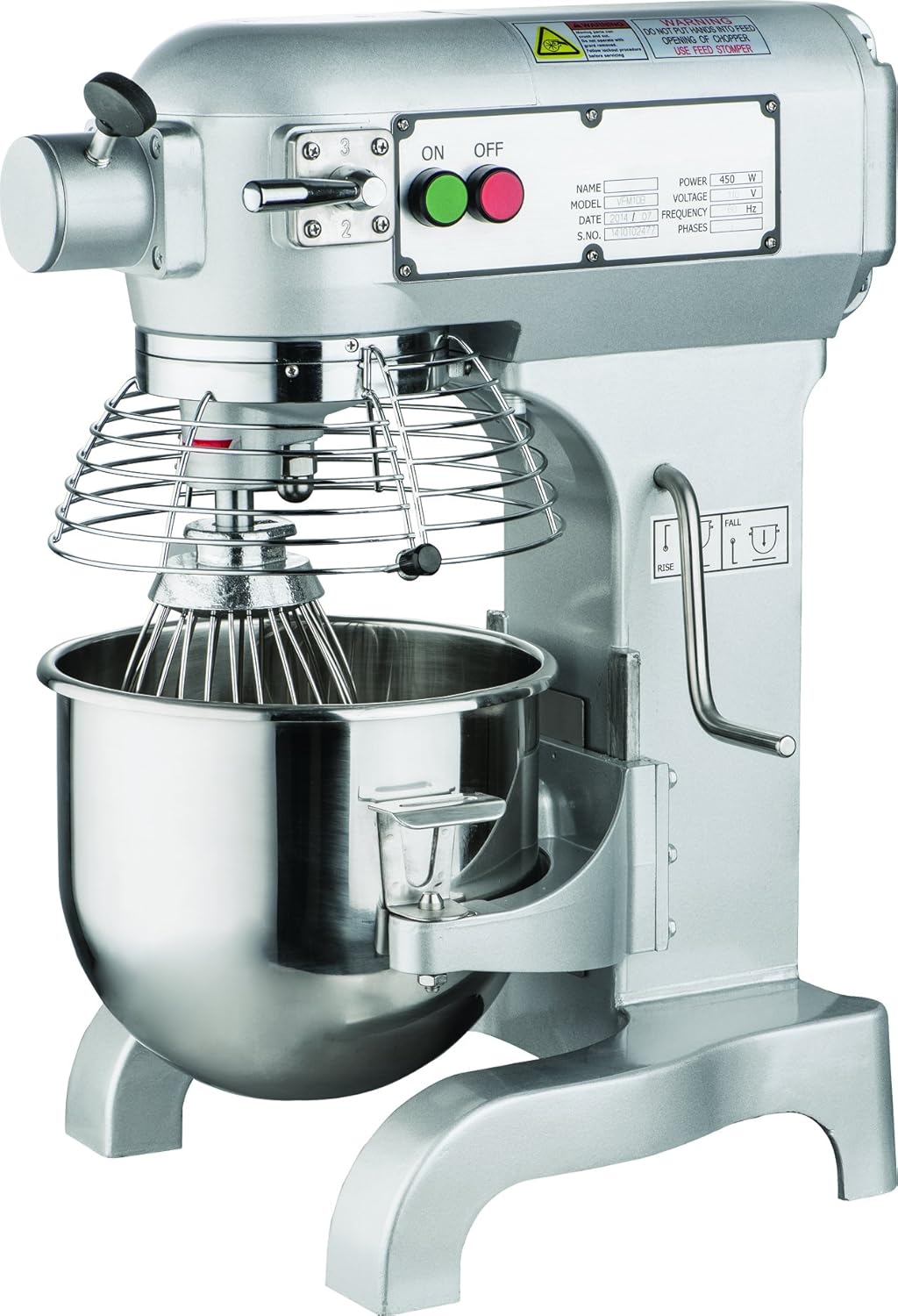 20467 10qt GENERAL PURPOSE Mixer with Guard 3 attachments Muti ETL