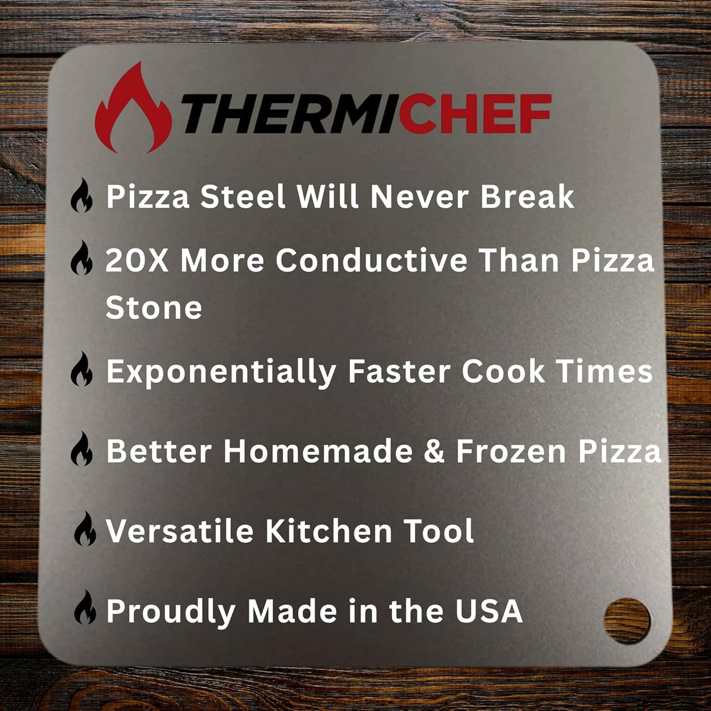 14" by 20" Pizza Steel (3/16" Standard Thickness) - Multipurpose Cooking Steel for Ovens & Grills - Made in the USA