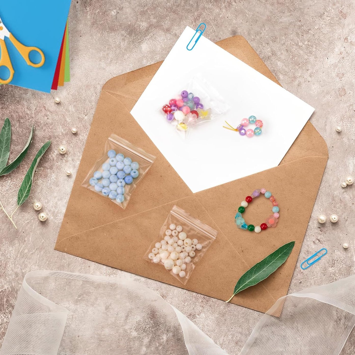 200pcs 2" x 2" Clear Zip Bags, 2 Mil Thick, Small Bags, Reclosable Zip Plastic Baggies for Necklace, Ring, Coin, Beads, Jewelry, Pill