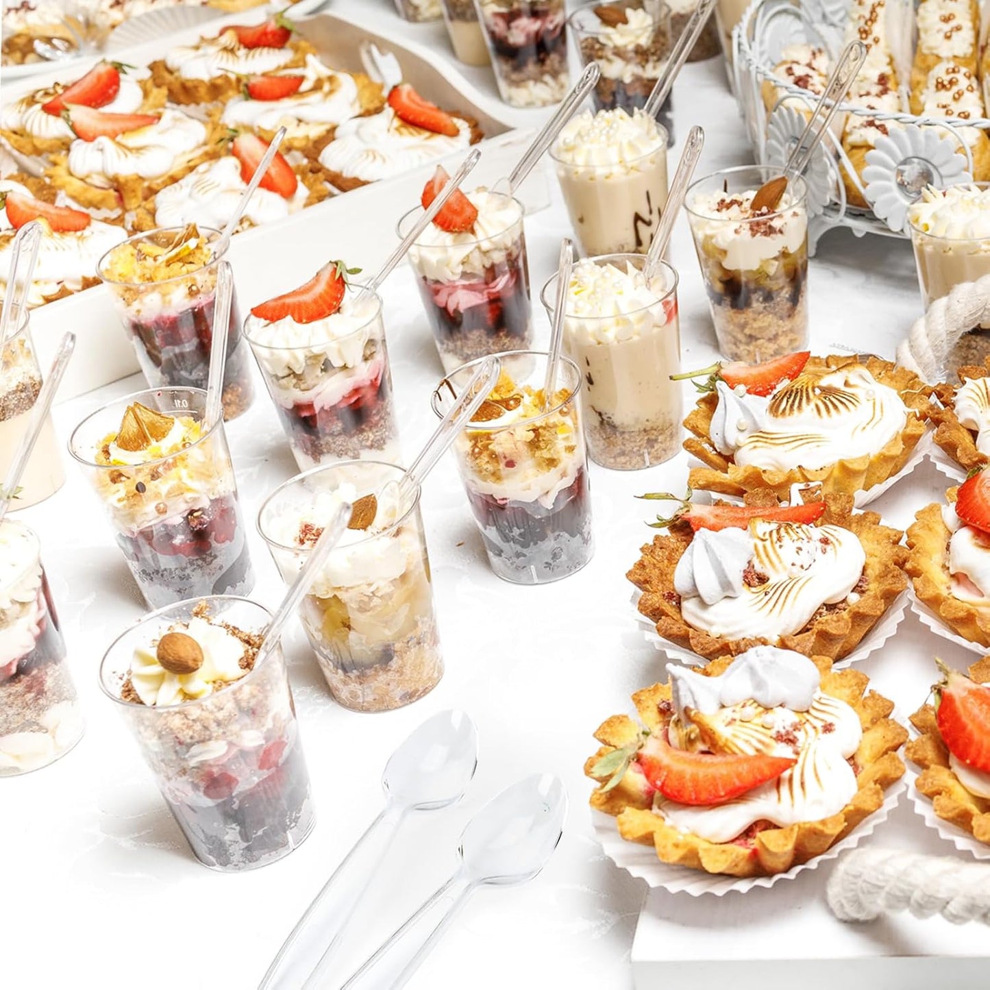 3000 Count Plastic Spoons Bulk - Plastic Silverware Spoons Heavy Duty, BPA-Free, Heat Resistant, Suitable for Family Gatherings, Outdoor Events, Commercial Catering