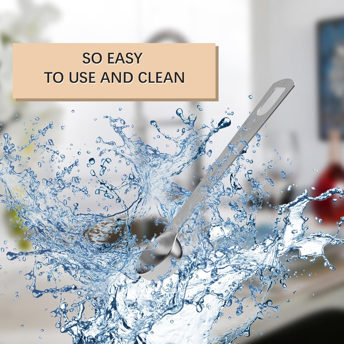 1PCS 1/2tsp (1/6tbsp, 2.5ml) Single Measuring Spoon, Stainless Steel Individual Teaspoons Only