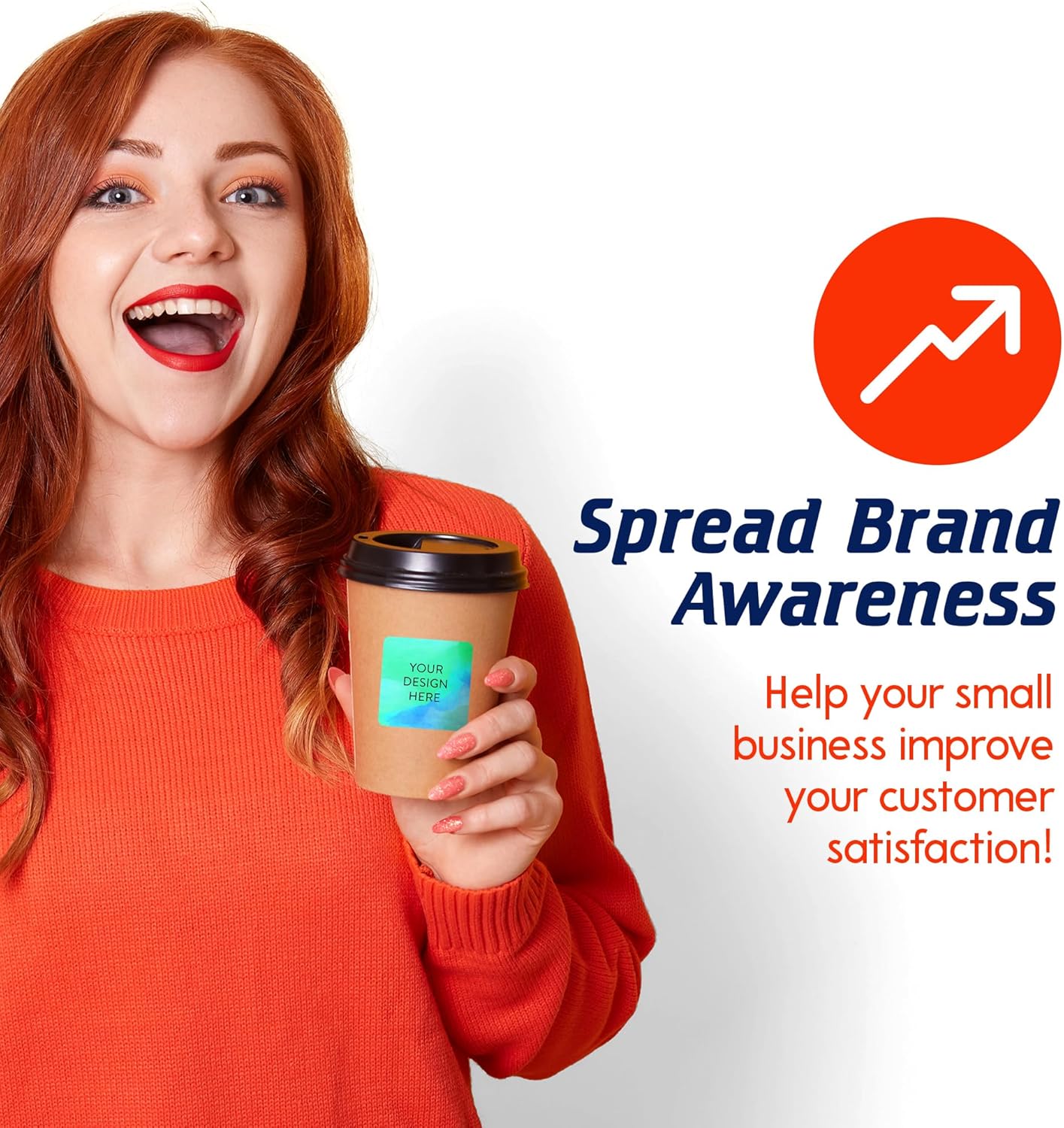 100 Custom Vinyl Stickers - Upload Your own Image, Text, Design, Logo - Personalized Logo Labels for Handmade, Packaging, Bottle, Jars, Candle, Brand Stickers (Blue Green, 2x2 Square)