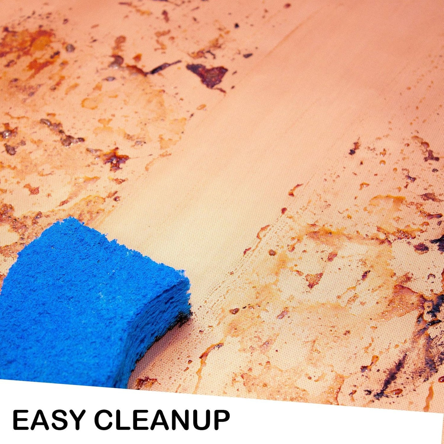 2 Extra Large Copper Grill and Bake Mats - Best Gift - 17 X 23 inches Non Stick Mats for BBQ Griddle Baking, Reusable and Easy to Clean