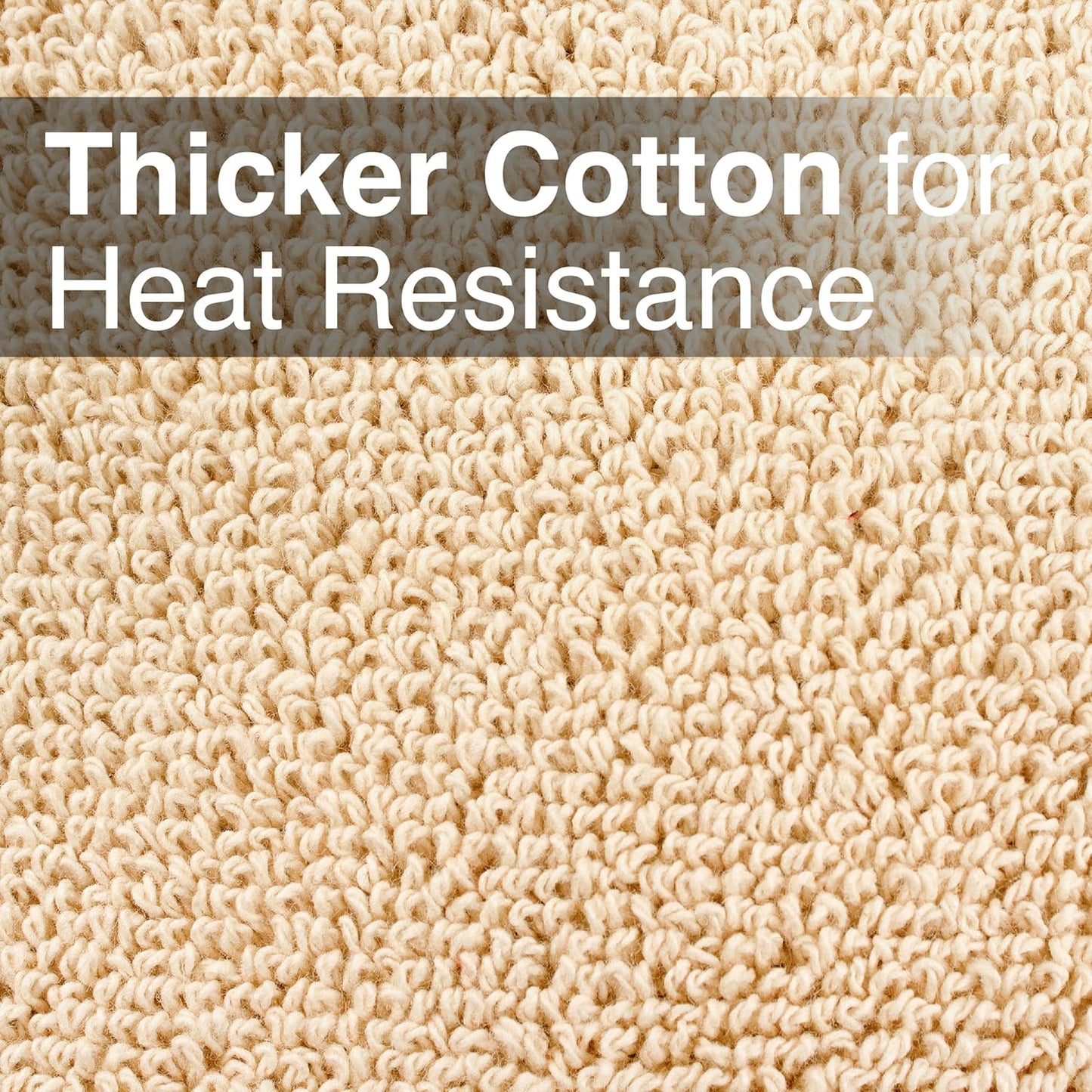 RITZ Terry Pocket Mitt & Hot Pad: Unparalleled Heat Resistant, Durable 100% Cotton – Ergonomically Designed for Optimal Grip – Easy-Care Machine Washable – 2-Pack, Latte